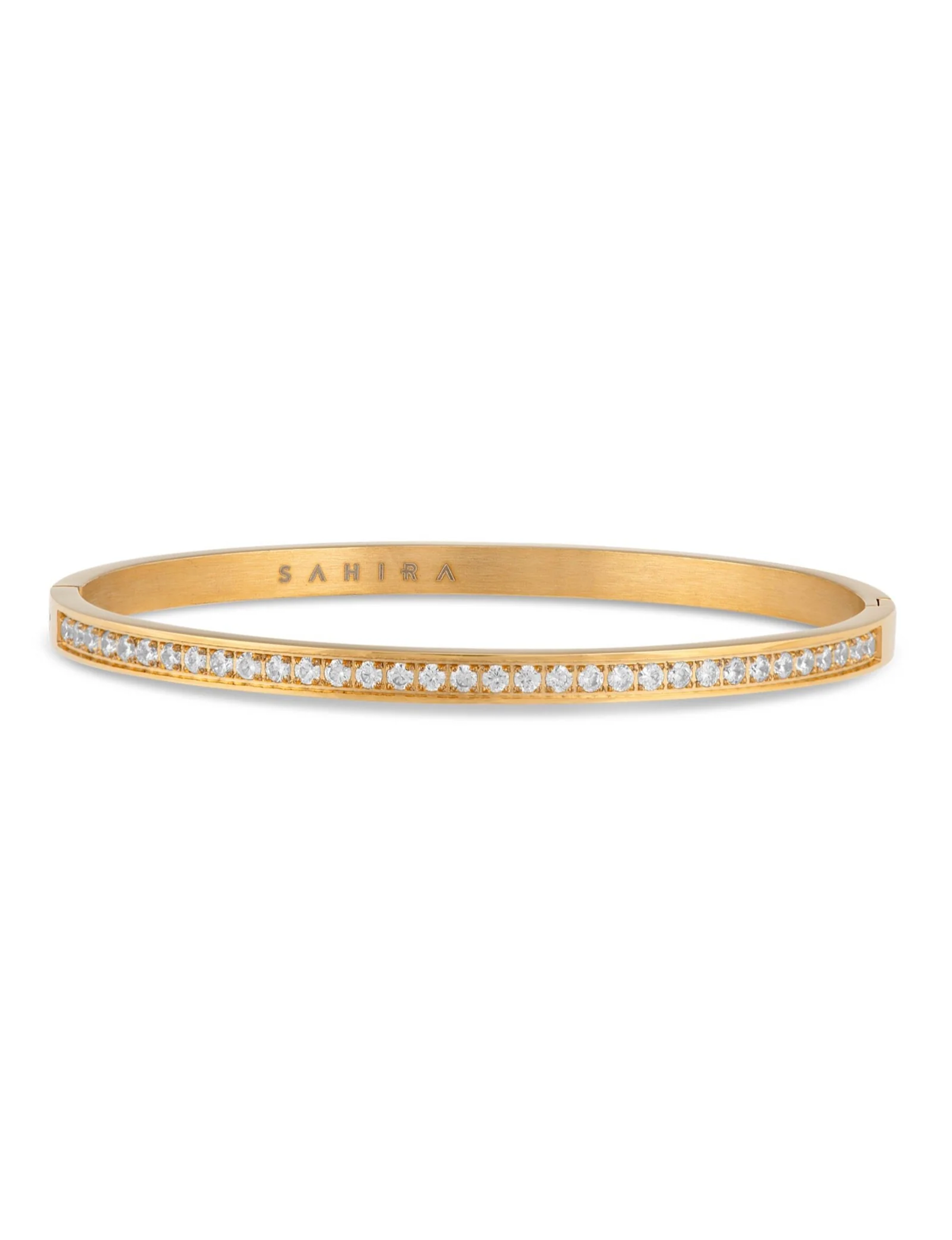 Lara Pave Bangle, Gold