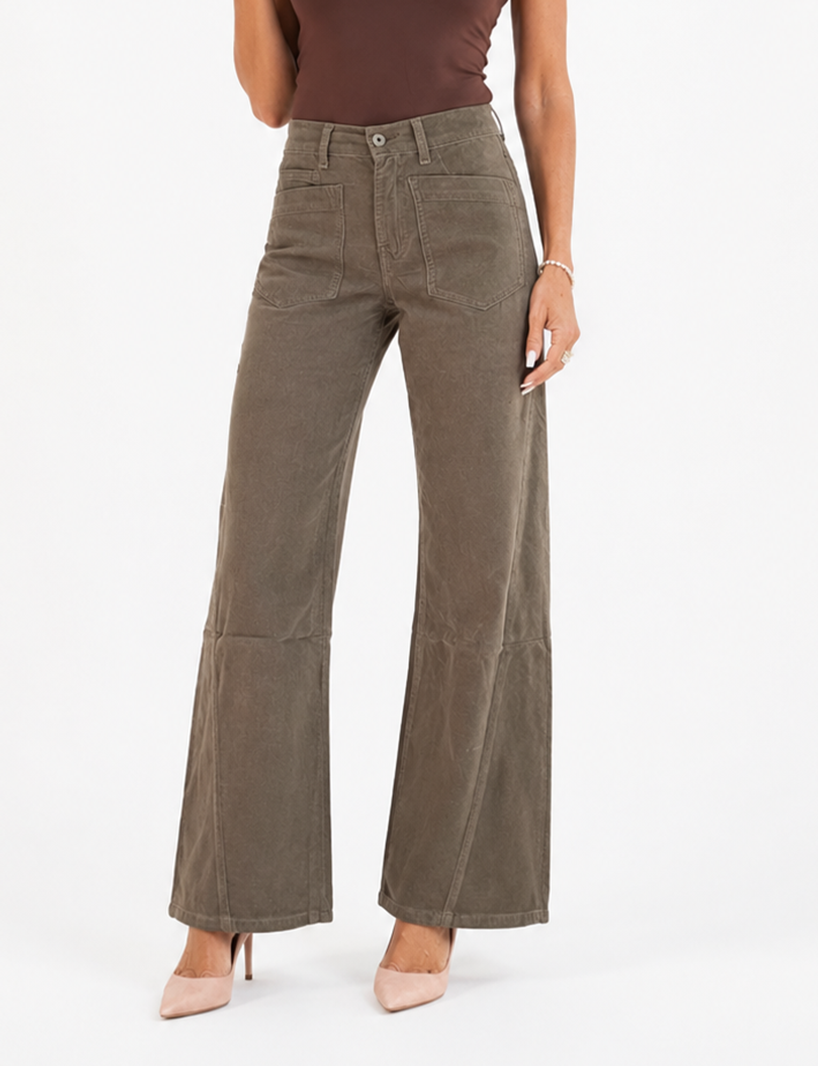 Bailey Velvet Corduroy Pant, Olive