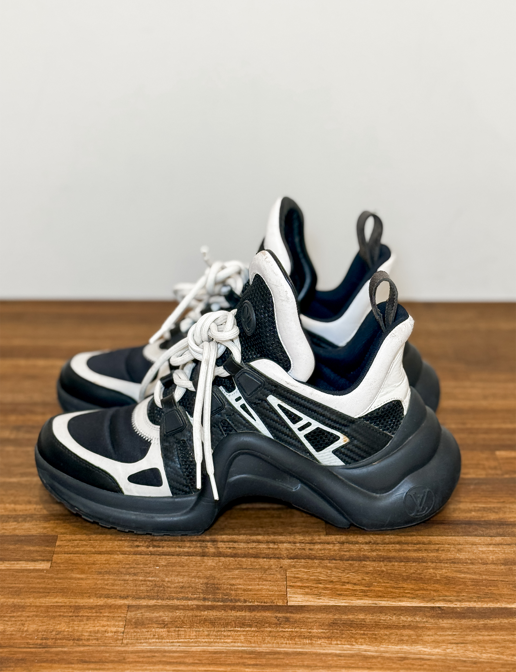 Louis Vuitton Archlight Panelled Sneaker, Black/White