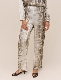 Hidden Wide Leg Pant, Sage Snake
