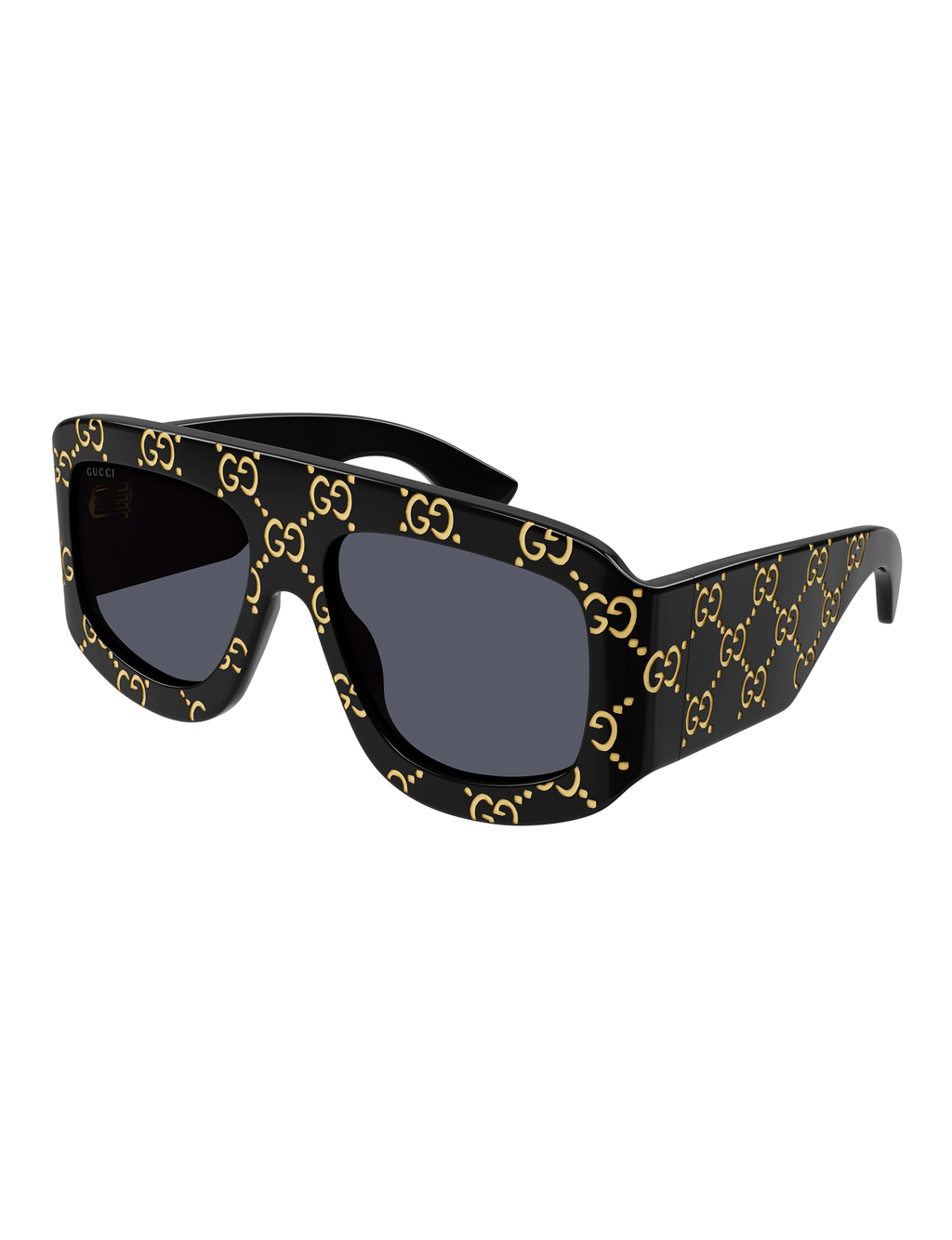 Logo Mask Sunglasses, Black