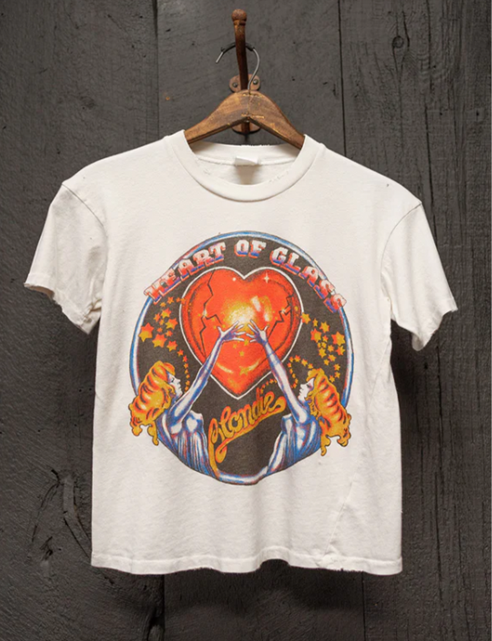 Heart of Glass Cropped Tee, Vintage White