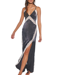 Some Kind of Love Maxi Slip, Black/Combo
