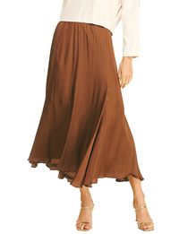 Sophia Midi Skirt, Chocolate