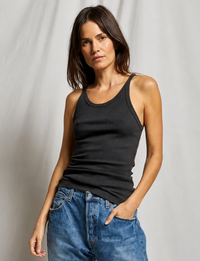 Annie Recycled Tank, Vintage Black