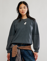 Alma Pullover, Charcoal Heather