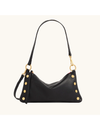 Kyle Small Handbag, Black/Brushed Gold