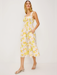 Rafaella Dress, Tossed Daffodils