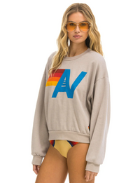 Relaxed Logo Crew Sweatshirt, Sand