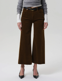 Lyra Cropped Wide Leg, Manuka Corduroy