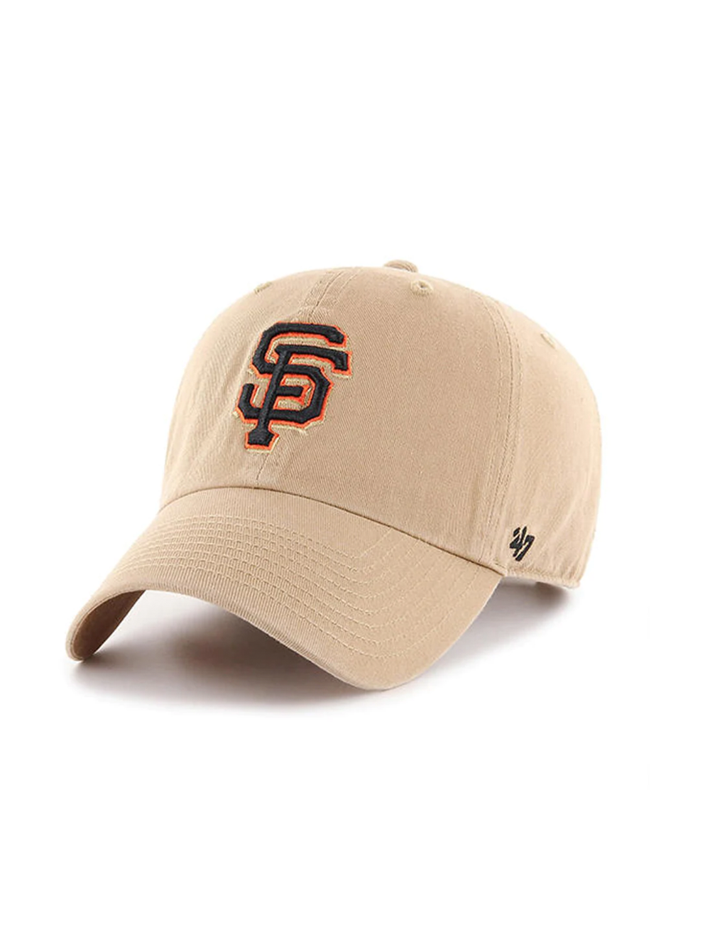 SF Giants Basic Ball Cap, Khaki/Black/Orange