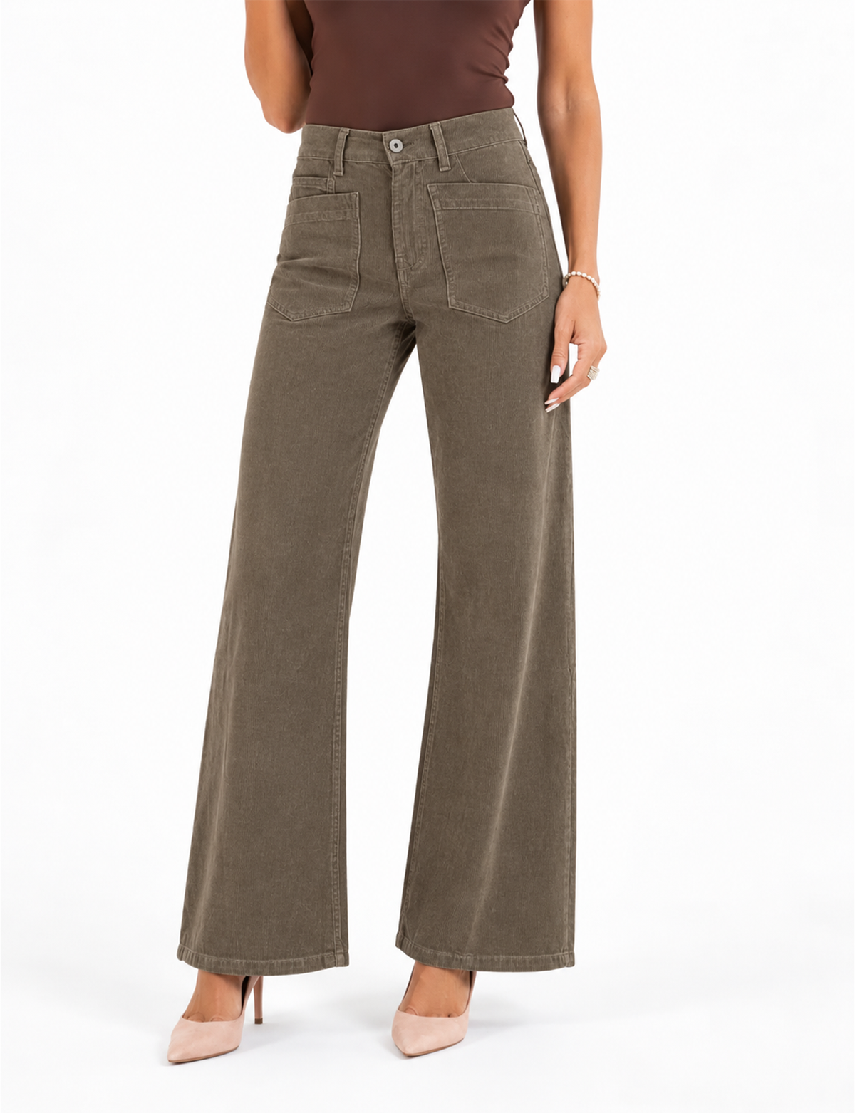 Bailey Velvet Corduroy Pant, Olive