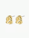 Infinity Knot Studs, Gold