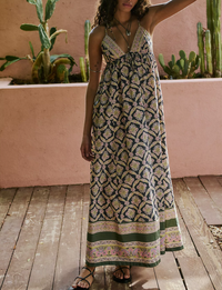Sorrento Stroll Printed Maxi, Blueberry/Combo
