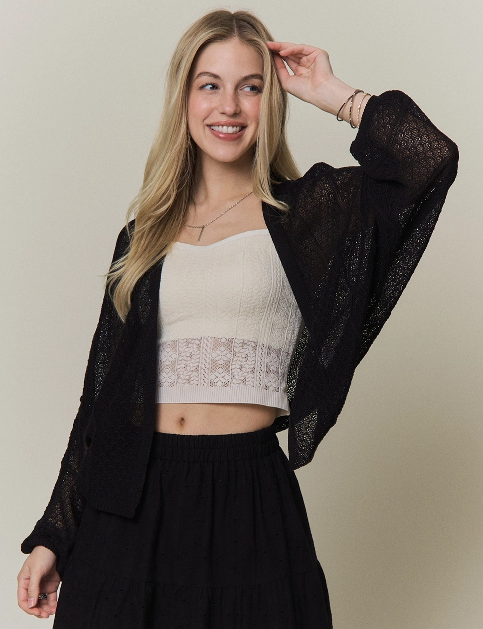 Cera Cardigan, Black
