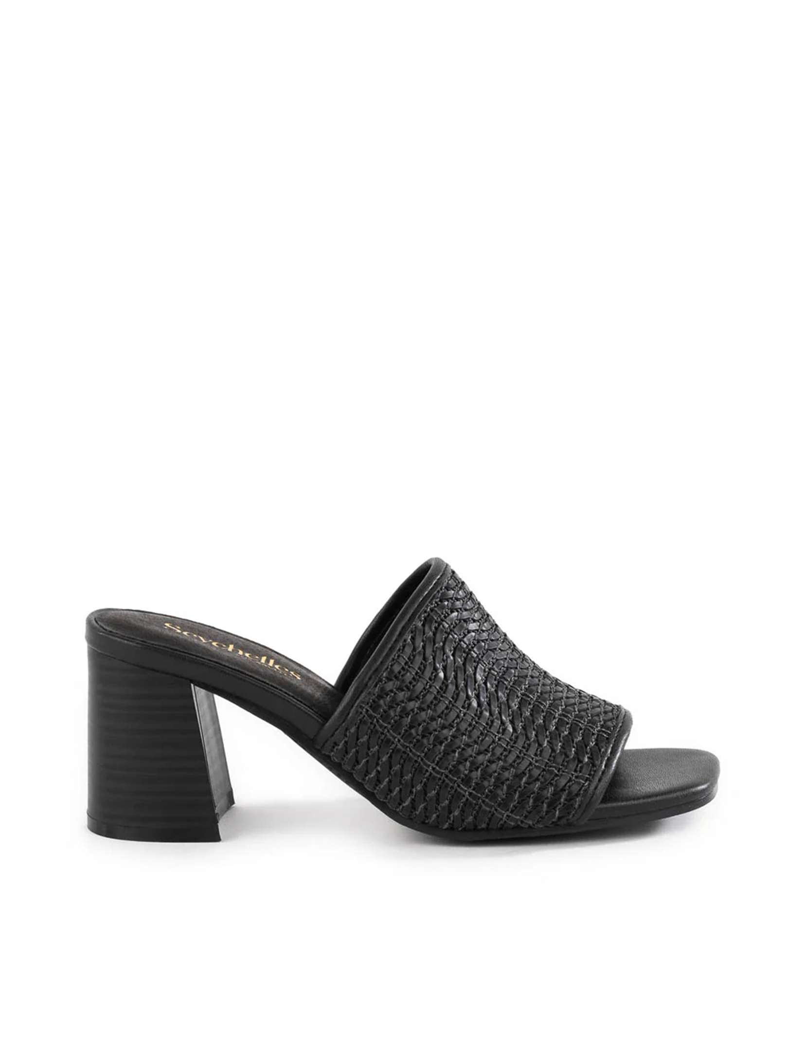 Adapt 3 Raffia Heel, Black