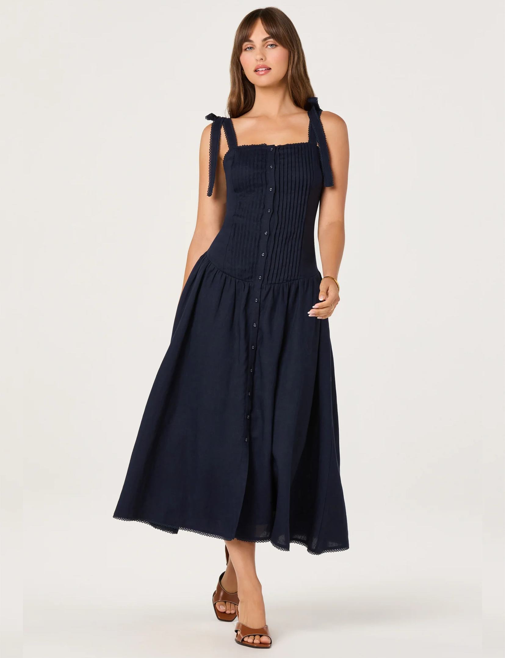 Marie Dress, Navy