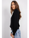 Long Sleeve Raglan Top, Black