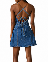 Dianne Dress, Denim Blue