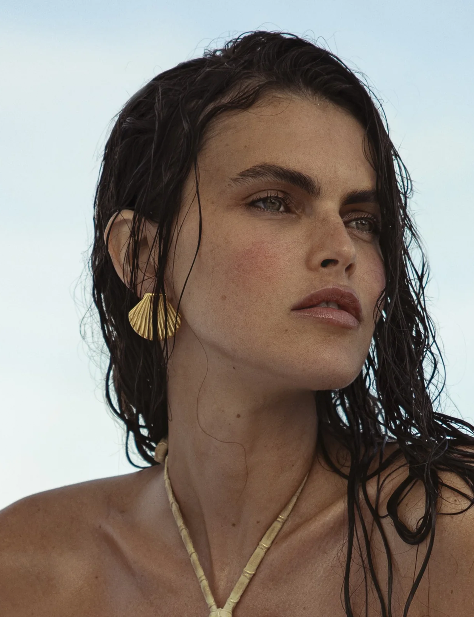Shelly Earring, Gold