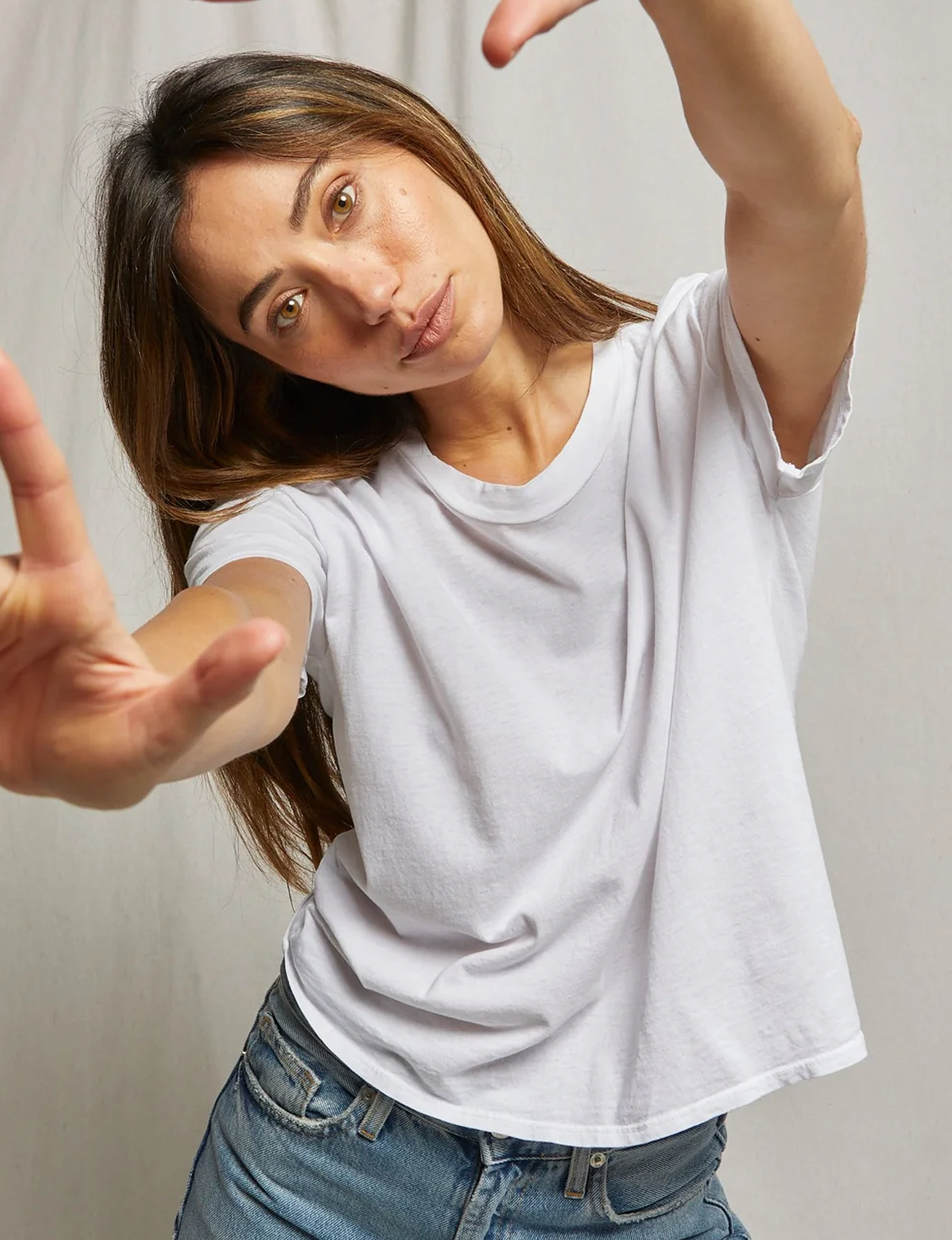 Harley Boxy Crew Tee, White