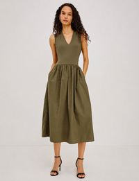 Winnie Dress, Washed Olive