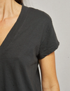 Alanis Recycled V-Neck, Vintage Black