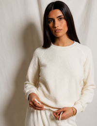 Ziggy Inside Out Sweatshirt, Bright Ivory