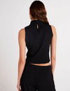 Mock Neck Top, Black