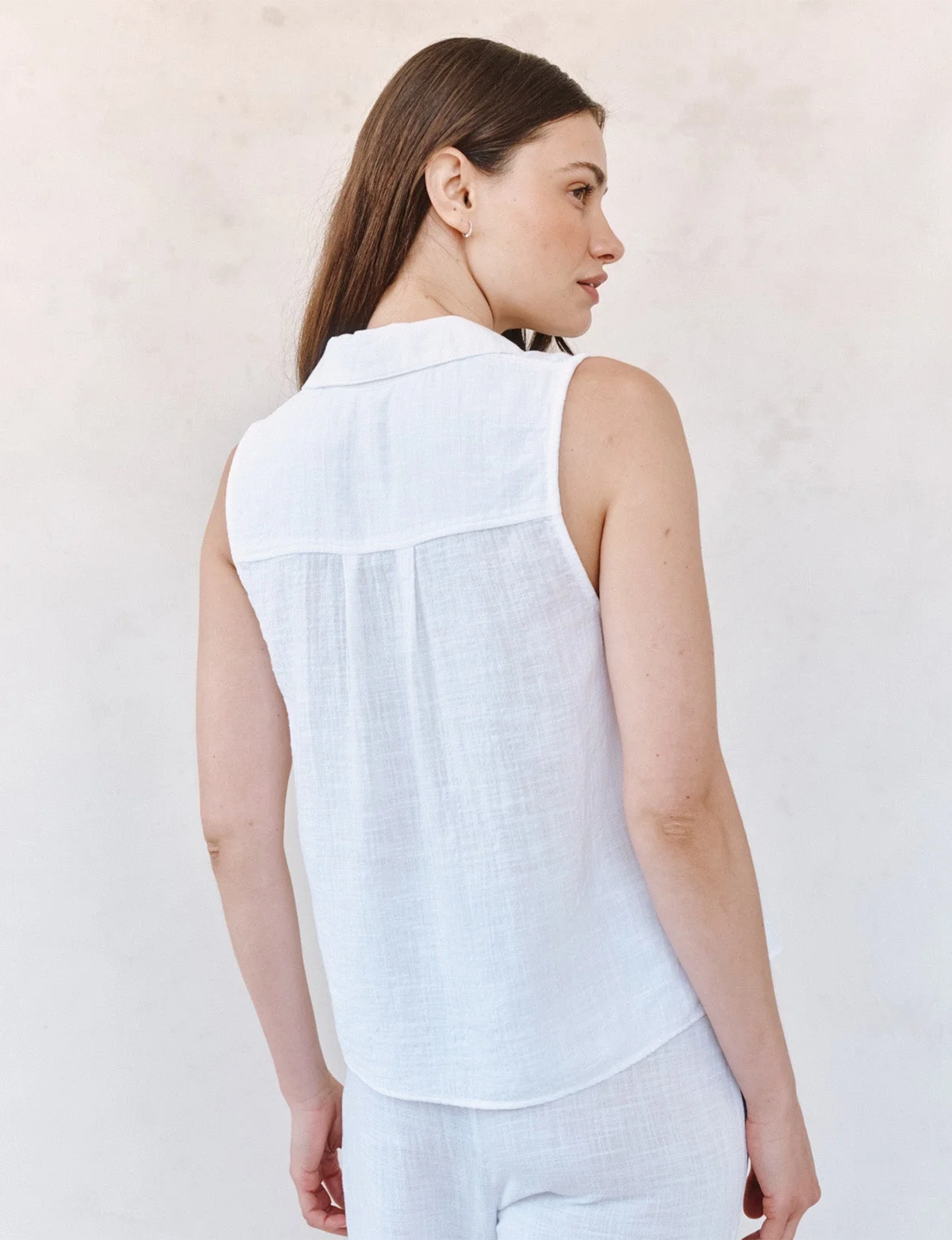 Alara Tank, White