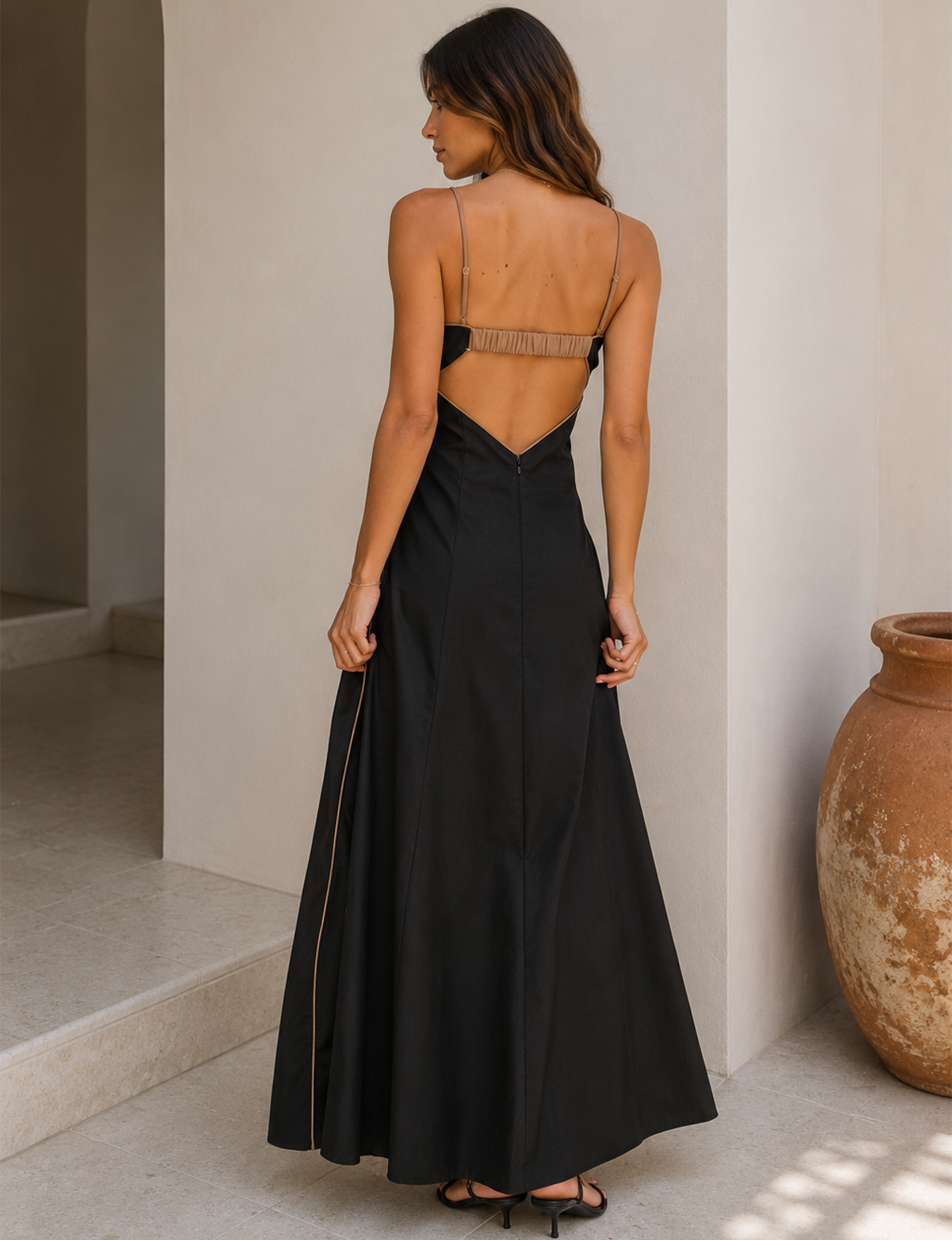 Daren Maxi Dress, Black