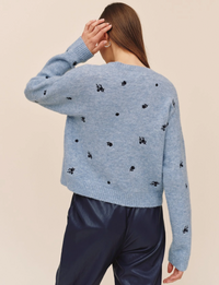 Embroidered Dream Sweater, Blue