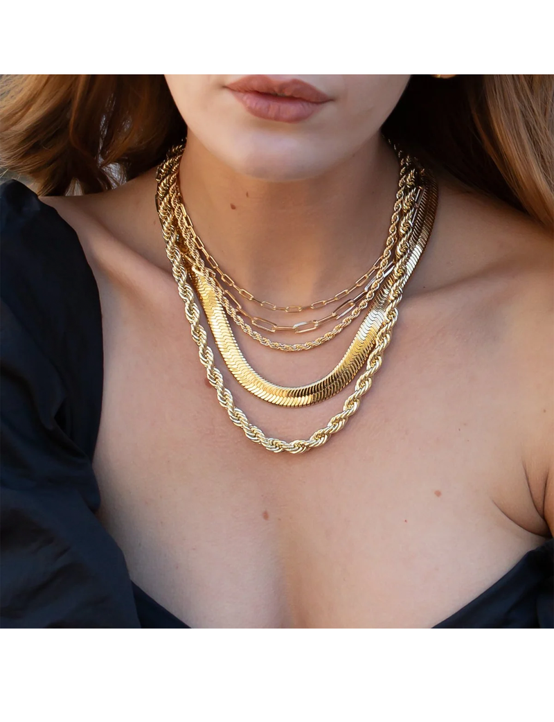 Valentina Necklace, Gold