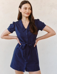 Puritan Dress, Noir Navy