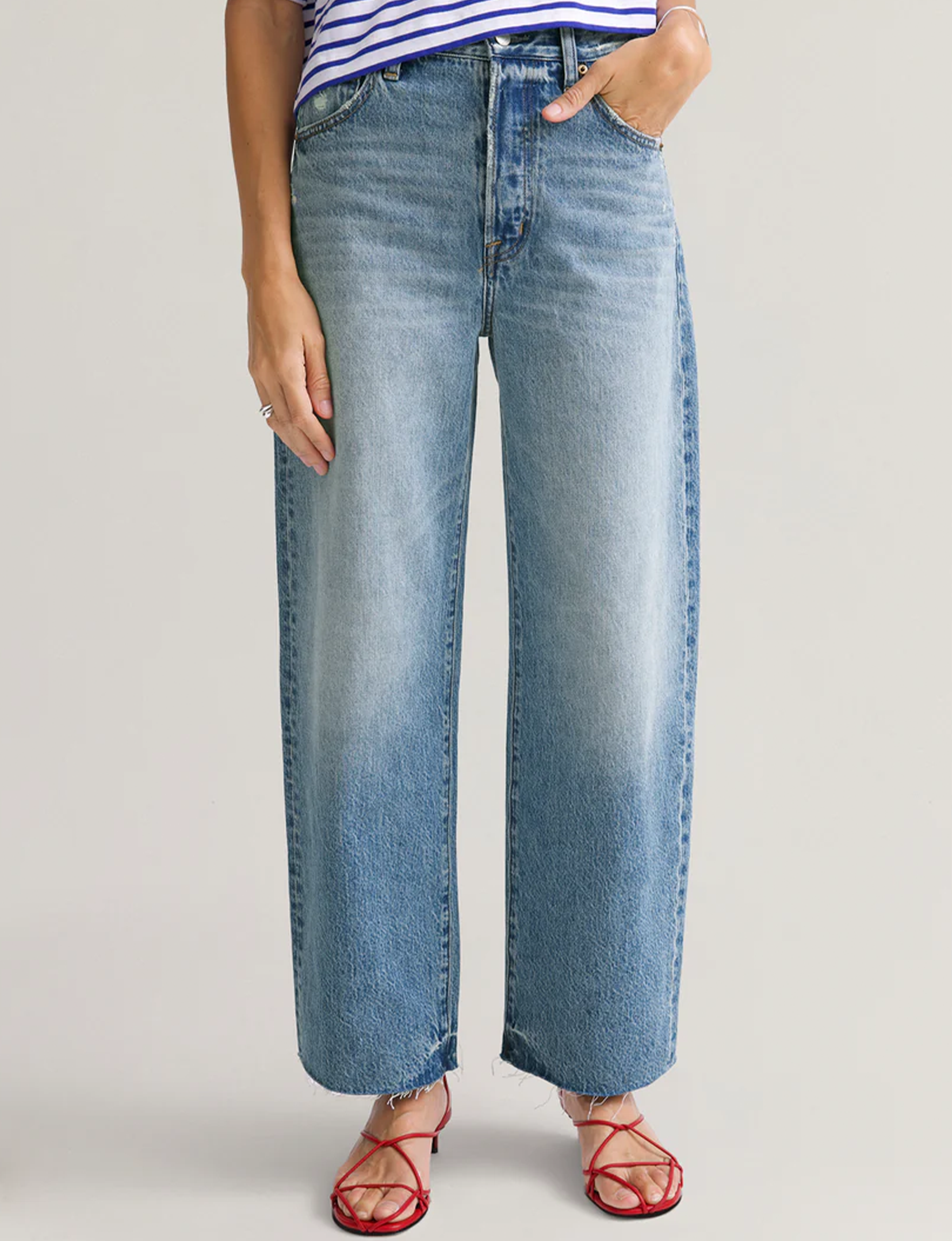Tate Crop Denim, Ablaze