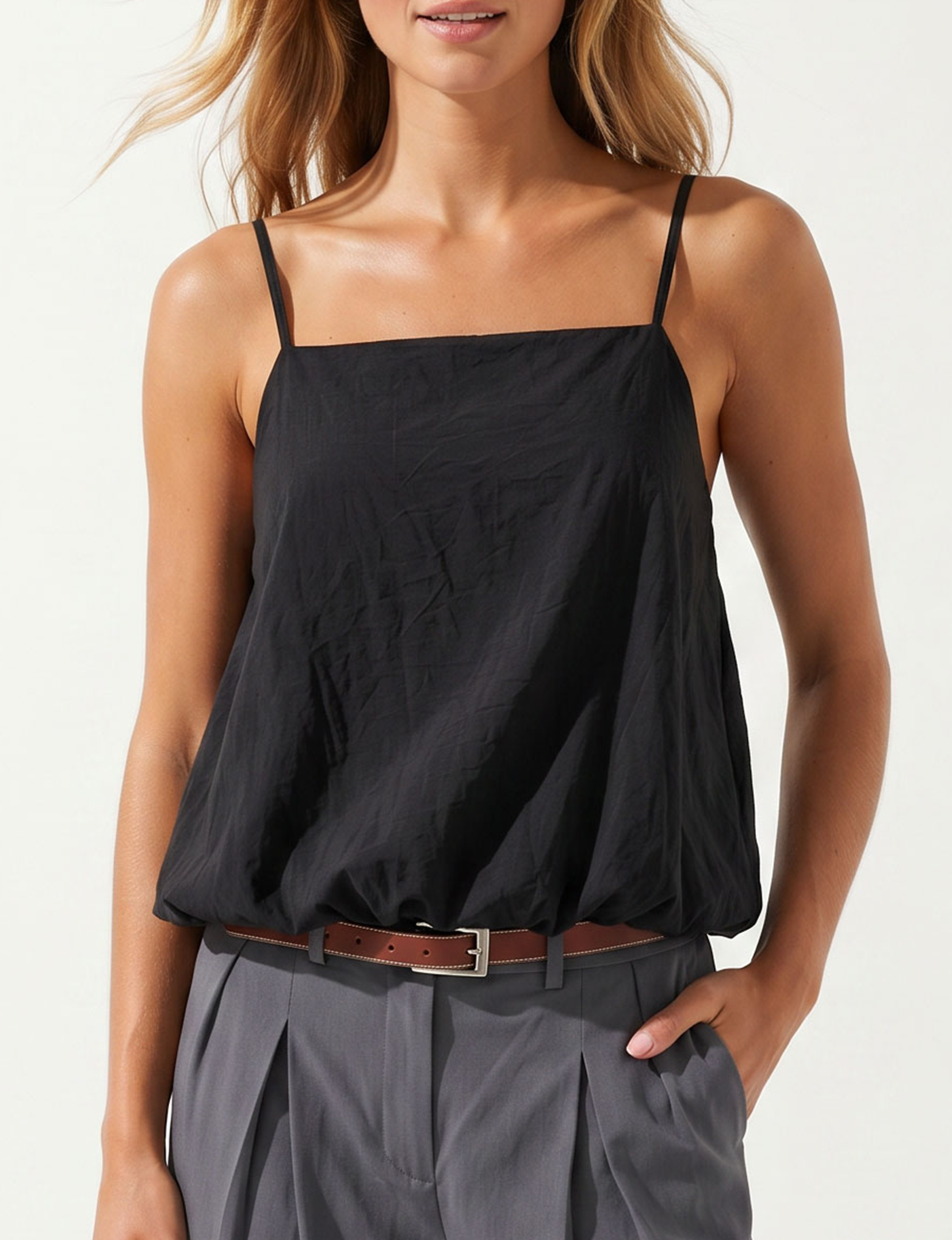 Bubble Cami, Black
