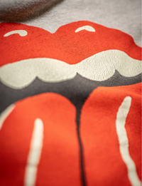 Rolling Stones Tongue Crew Fleece, Heather Grey