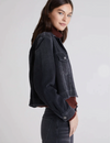 Coco Cut Off Jean Jacket, Shadow Wash