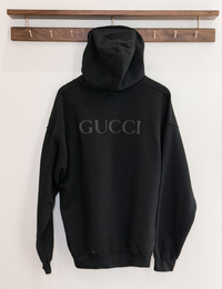 YMB GG Half Zip Hoodie, Black