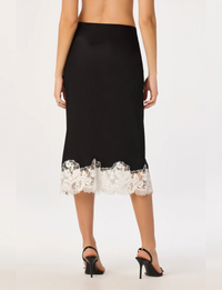 Shantel Skirt, Black/White Lace