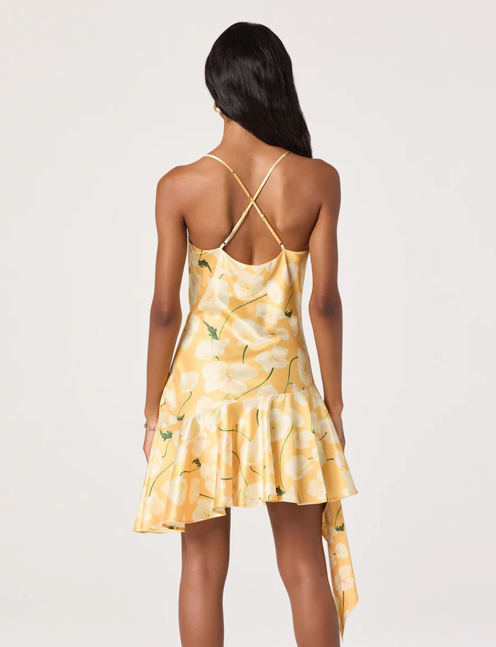 Paloma Dress, Tangerine Floral