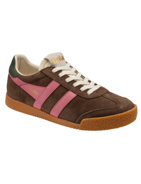 Elan Sneaker, Dark Brown/Fluro Pink/Dark Khaki