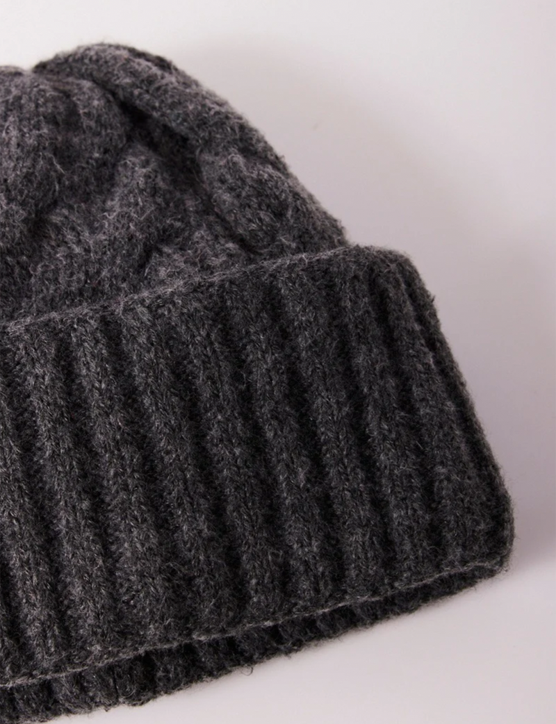 Coast Line Beanie, Charcoal