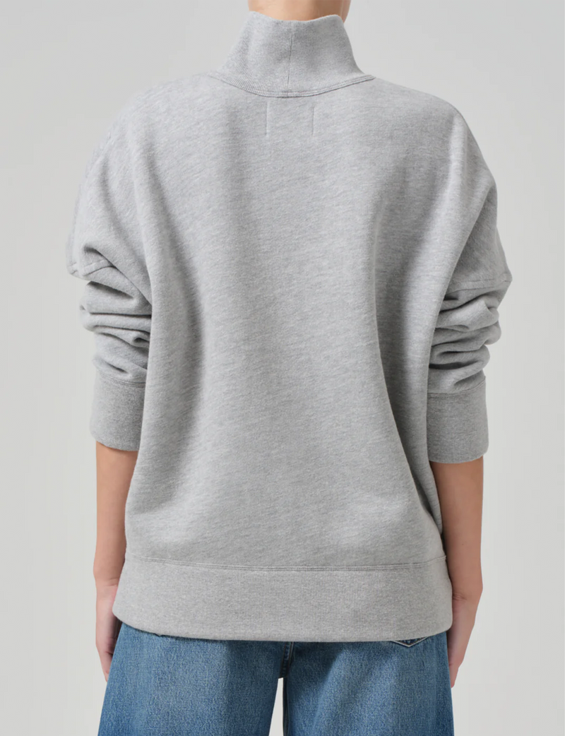 Cara Turtleneck, Heather Grey