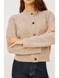 Coralee Cardigan, Sand