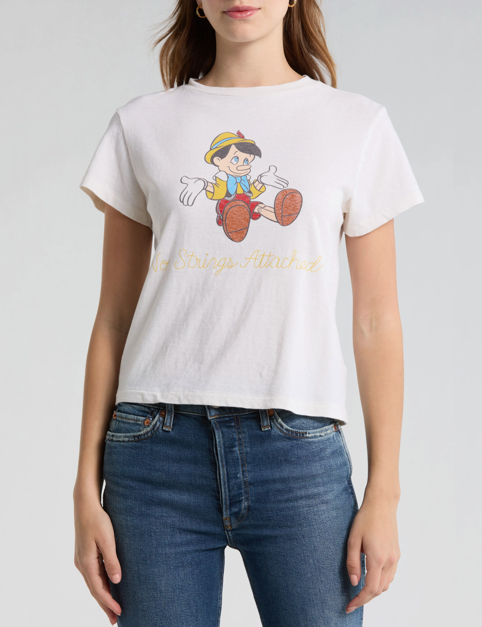 Classic Pinnocchio Tee, Vintage White