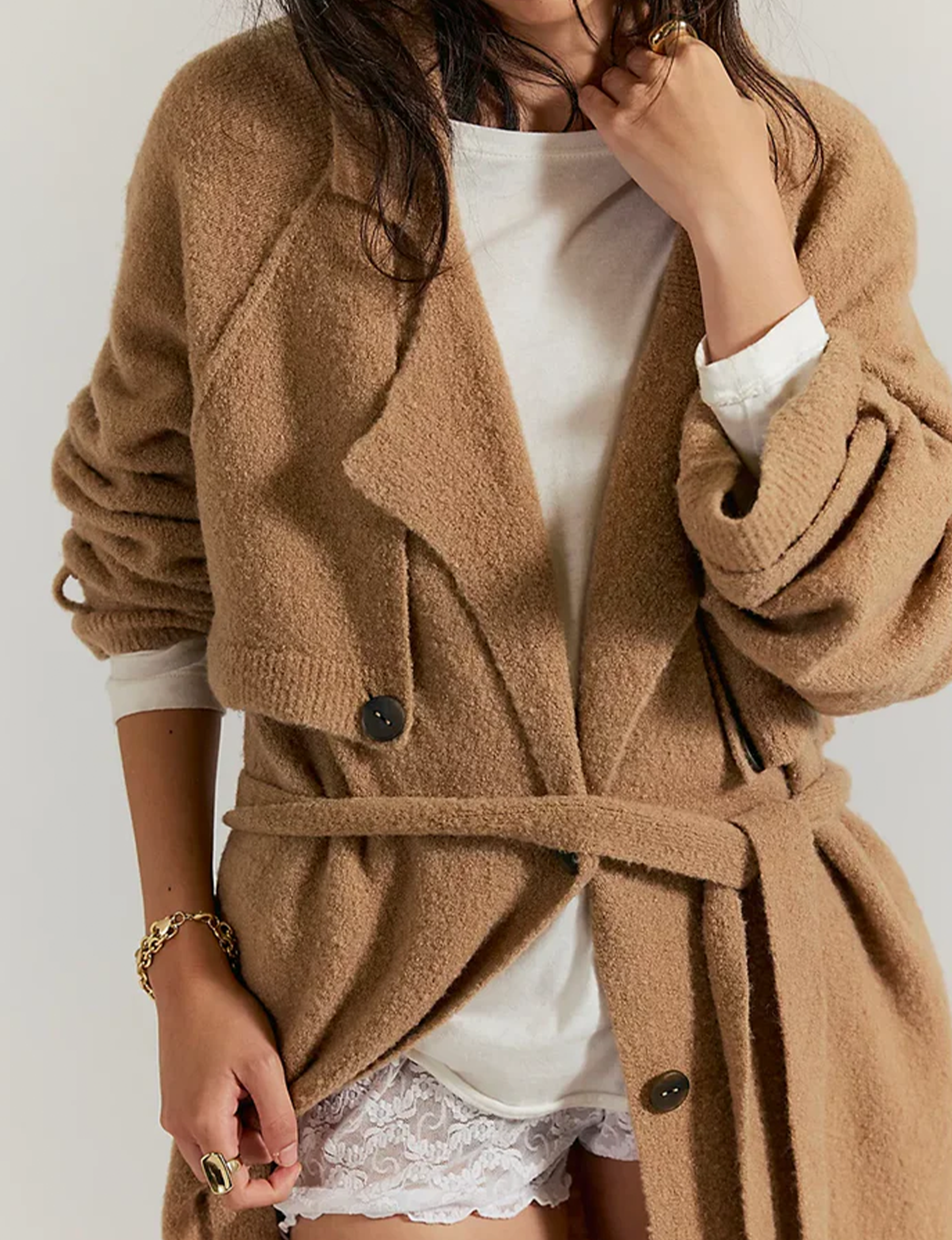 WTF Trespass Maxi Cardi, Morning Sand