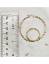Double Loop Hoops, Gold