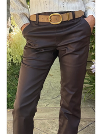 Nansi Vegan Bootcut, Brown