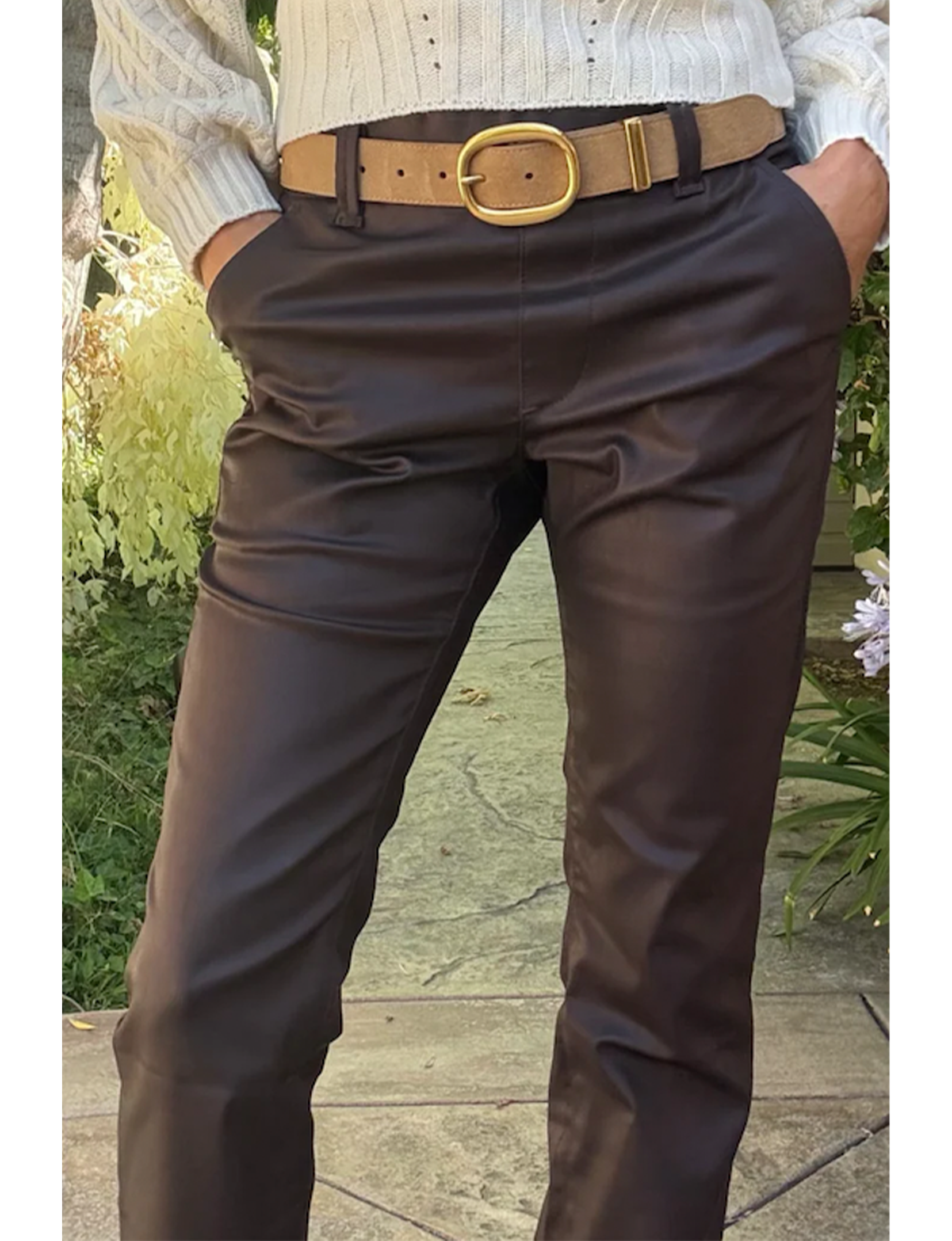 Nansi Vegan Bootcut, Brown